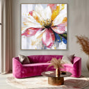 Quadro Stampa su Tela Semplice Rosato - CupidoDesign