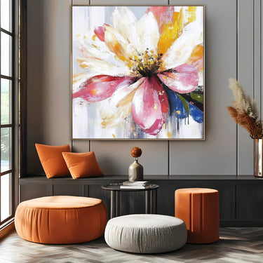 Quadro Stampa su Tela Semplice Rosato - CupidoDesign