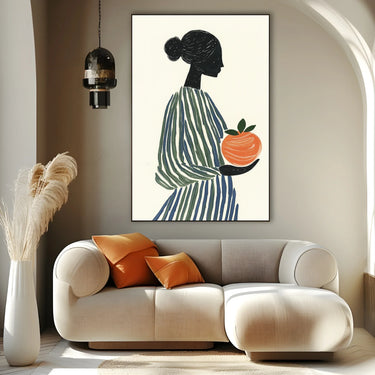 Quadro Stampa su Tela Semplicità Colorata - CupidoDesign