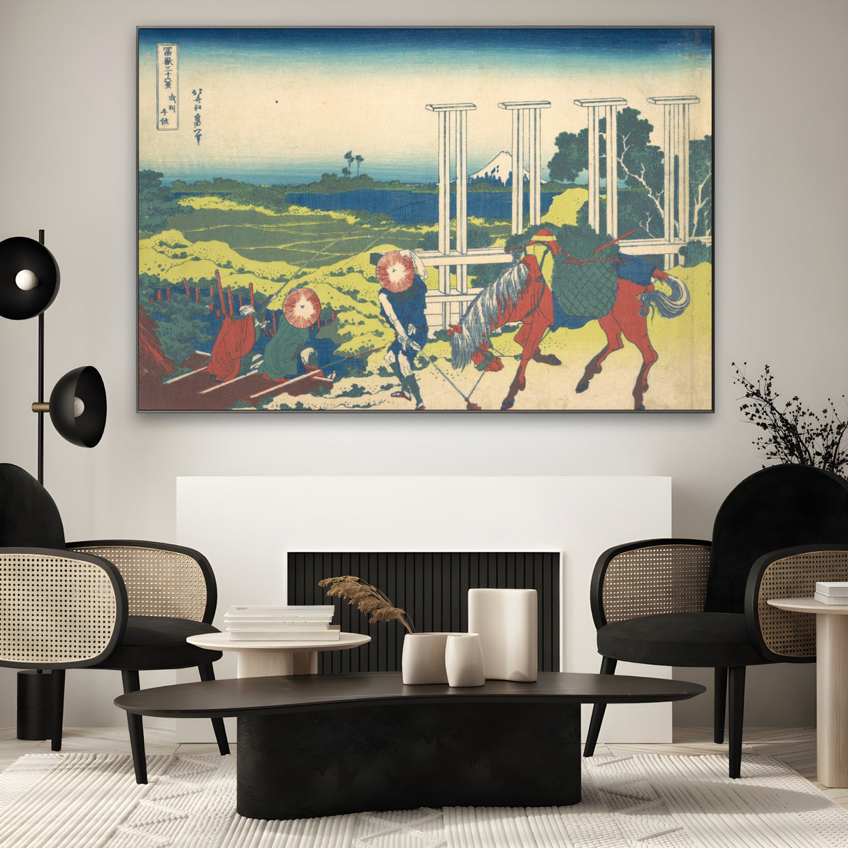 Quadro Stampa su Tela Senju In Musashi Province, Katsushika Hokusai - CupidoDesign