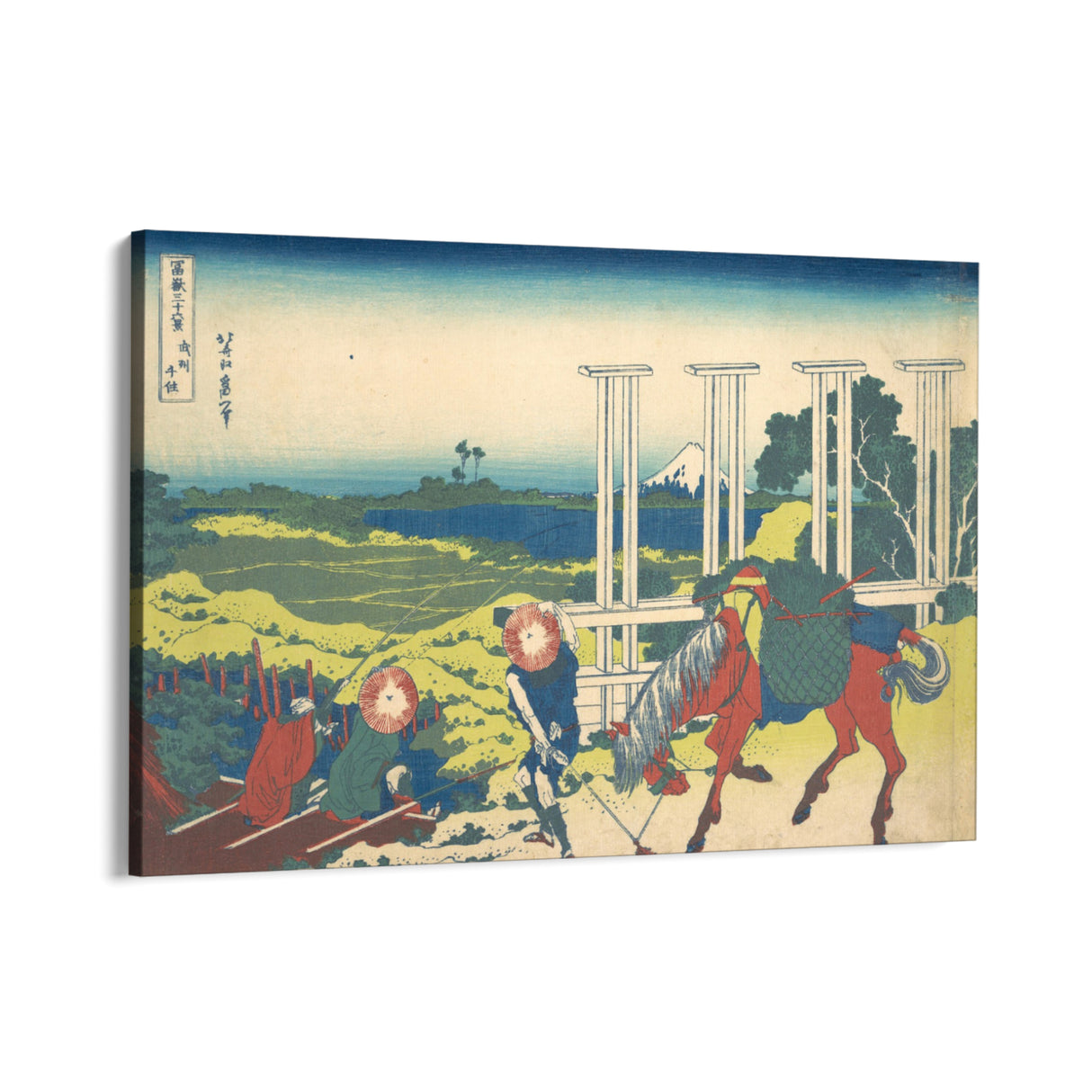 Quadro Stampa su Tela Senju In Musashi Province, Katsushika Hokusai - CupidoDesign