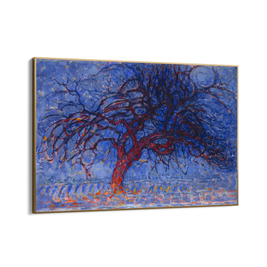 Quadro Stampa su Tela Sera; L'albero rosso, Piet Mondrian - CupidoDesign