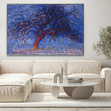Quadro Stampa su Tela Sera; L'albero rosso, Piet Mondrian - CupidoDesign