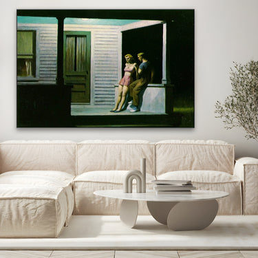 Quadro Stampa su Tela Sera d'estate, Edward Hopper - CupidoDesign