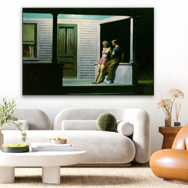 Quadro Stampa su Tela Sera d'estate, Edward Hopper - CupidoDesign