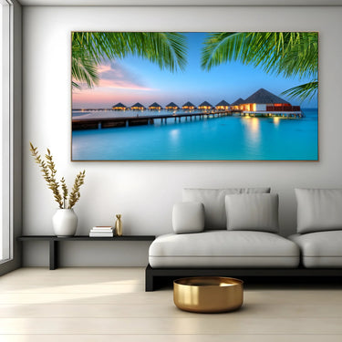 Quadro Stampa su Tela Sere d’Oriente, Maldive - CupidoDesign