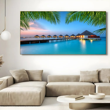 Quadro Stampa su Tela Sere d’Oriente, Maldive - CupidoDesign