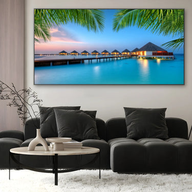 Quadro Stampa su Tela Sere d’Oriente, Maldive - CupidoDesign