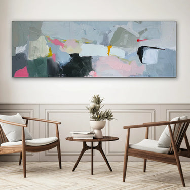 Quadro Stampa su Tela Sfumature Intrecciate - CupidoDesign
