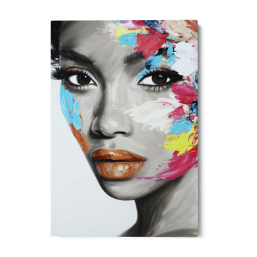 Quadro Stampa su Tela Sguardo Bianco - CupidoDesign