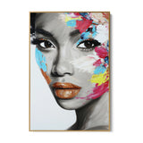 Quadro Stampa su Tela Sguardo Bianco - CupidoDesign