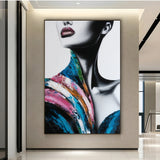 Quadro Stampa su Tela Sguardo Ghiaccio - CupidoDesign