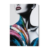 Quadro Stampa su Tela Sguardo Ghiaccio - CupidoDesign