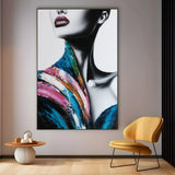 Quadro Stampa su Tela Sguardo Ghiaccio - CupidoDesign