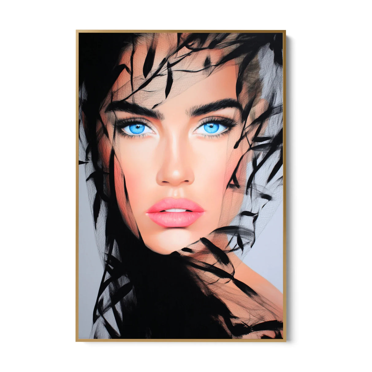 Quadro Stampa su Tela Sguardo Infinito - CupidoDesign
