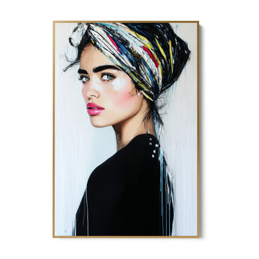 Quadro Stampa su Tela Sguardo Laterale - CupidoDesign