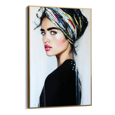 Quadro Stampa su Tela Sguardo Laterale - CupidoDesign