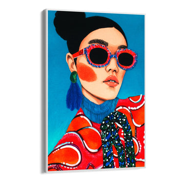 Quadro Stampa su Tela Sguardo Magnetico - CupidoDesign