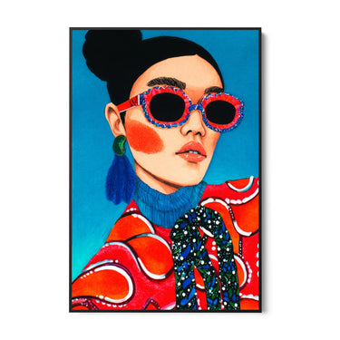 Quadro Stampa su Tela Sguardo Magnetico - CupidoDesign