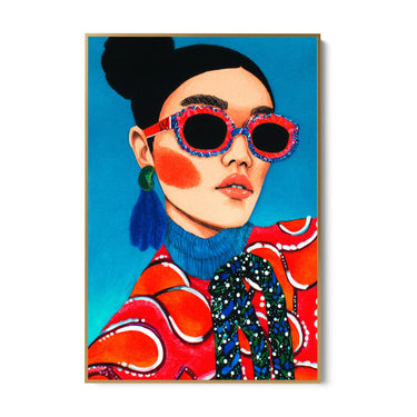 Quadro Stampa su Tela Sguardo Magnetico - CupidoDesign