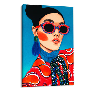 Quadro Stampa su Tela Sguardo Magnetico - CupidoDesign