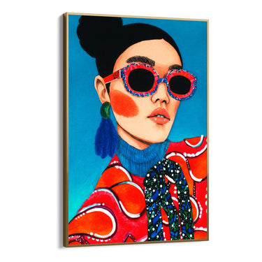 Quadro Stampa su Tela Sguardo Magnetico - CupidoDesign