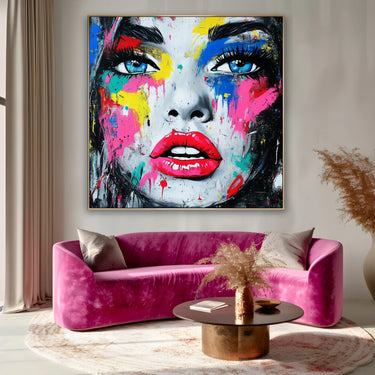 Quadro Stampa su Tela Sguardo Pop - CupidoDesign