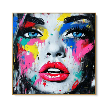 Quadro Stampa su Tela Sguardo Pop - CupidoDesign