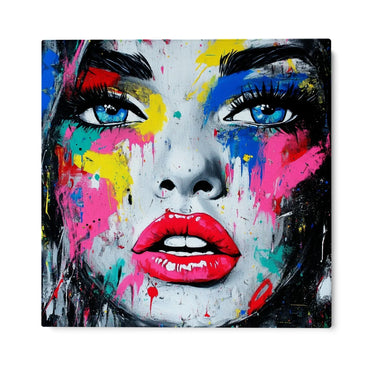 Quadro Stampa su Tela Sguardo Pop - CupidoDesign