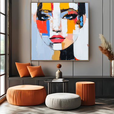 Quadro Stampa su Tela Sguardo Ribelle - CupidoDesign
