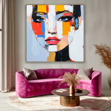 Quadro Stampa su Tela Sguardo Ribelle - CupidoDesign