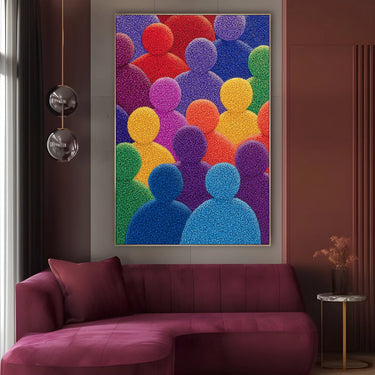 Quadro Stampa su Tela Sguardo Totale - CupidoDesign