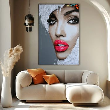 Quadro Stampa su Tela Sguardo Ventoso - CupidoDesign