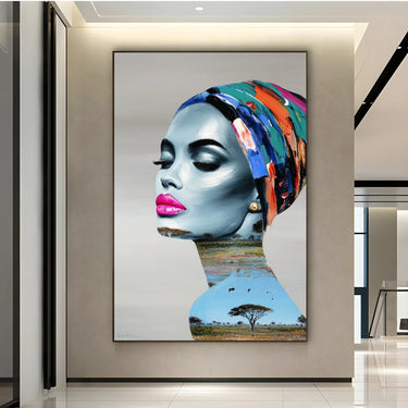 Quadro Stampa su Tela Sguardo di Fiori - CupidoDesign
