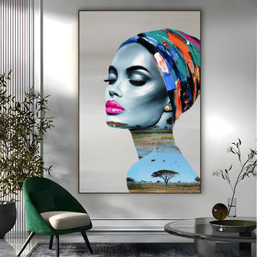 Quadro Stampa su Tela Sguardo di Fiori - CupidoDesign