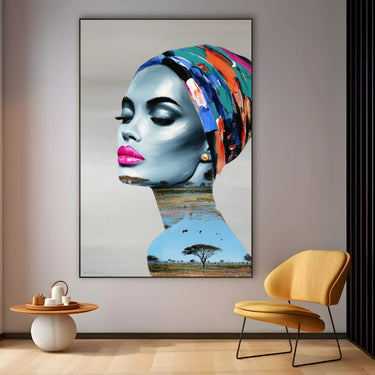 Quadro Stampa su Tela Sguardo di Fiori - CupidoDesign