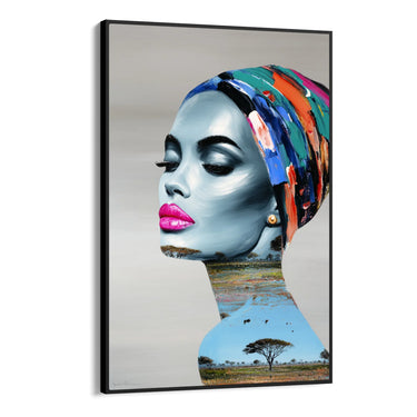 Quadro Stampa su Tela Sguardo di Fiori - CupidoDesign