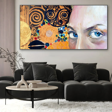 Quadro Stampa su Tela Sguardo di Spirale - CupidoDesign