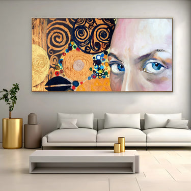 Quadro Stampa su Tela Sguardo di Spirale - CupidoDesign