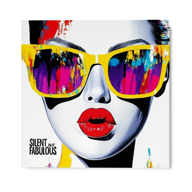 Quadro Stampa su Tela Silent but fabulous - CupidoDesign