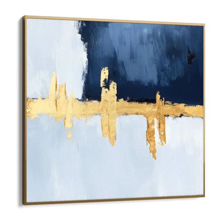 Quadro Stampa su Tela Silenzio Blu - CupidoDesign
