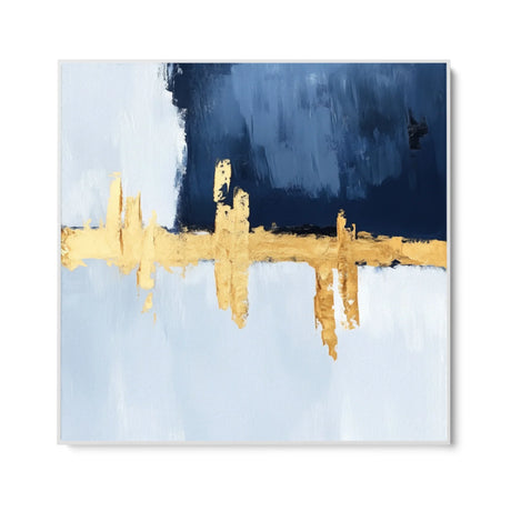 Quadro Stampa su Tela Silenzio Blu - CupidoDesign