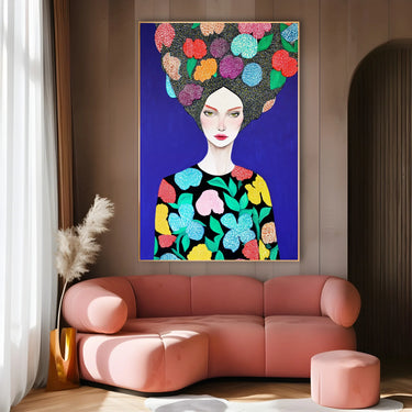 Quadro Stampa su Tela Silenzio Fiorito - CupidoDesign