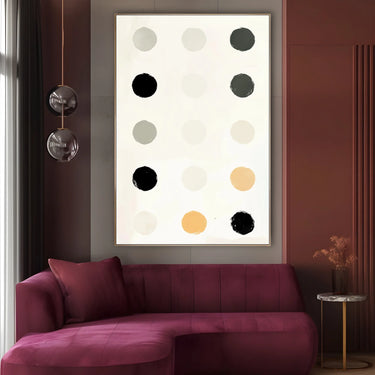 Quadro Stampa su Tela Silenzio Tondo - CupidoDesign