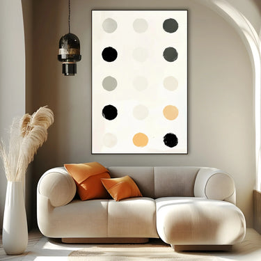 Quadro Stampa su Tela Silenzio Tondo - CupidoDesign