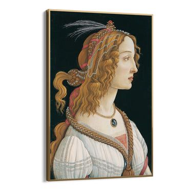 Quadro Stampa su Tela Simonetta Vespucci, Sandro Botticelli - CupidoDesign