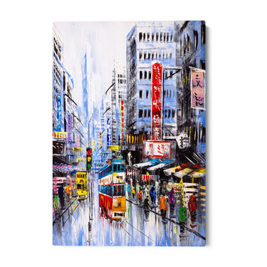 Quadro Stampa su Tela Sinfonia Urbana - CupidoDesign