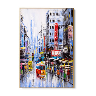 Quadro Stampa su Tela Sinfonia Urbana - CupidoDesign