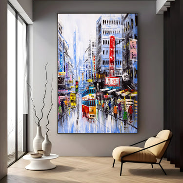 Quadro Stampa su Tela Sinfonia Urbana - CupidoDesign