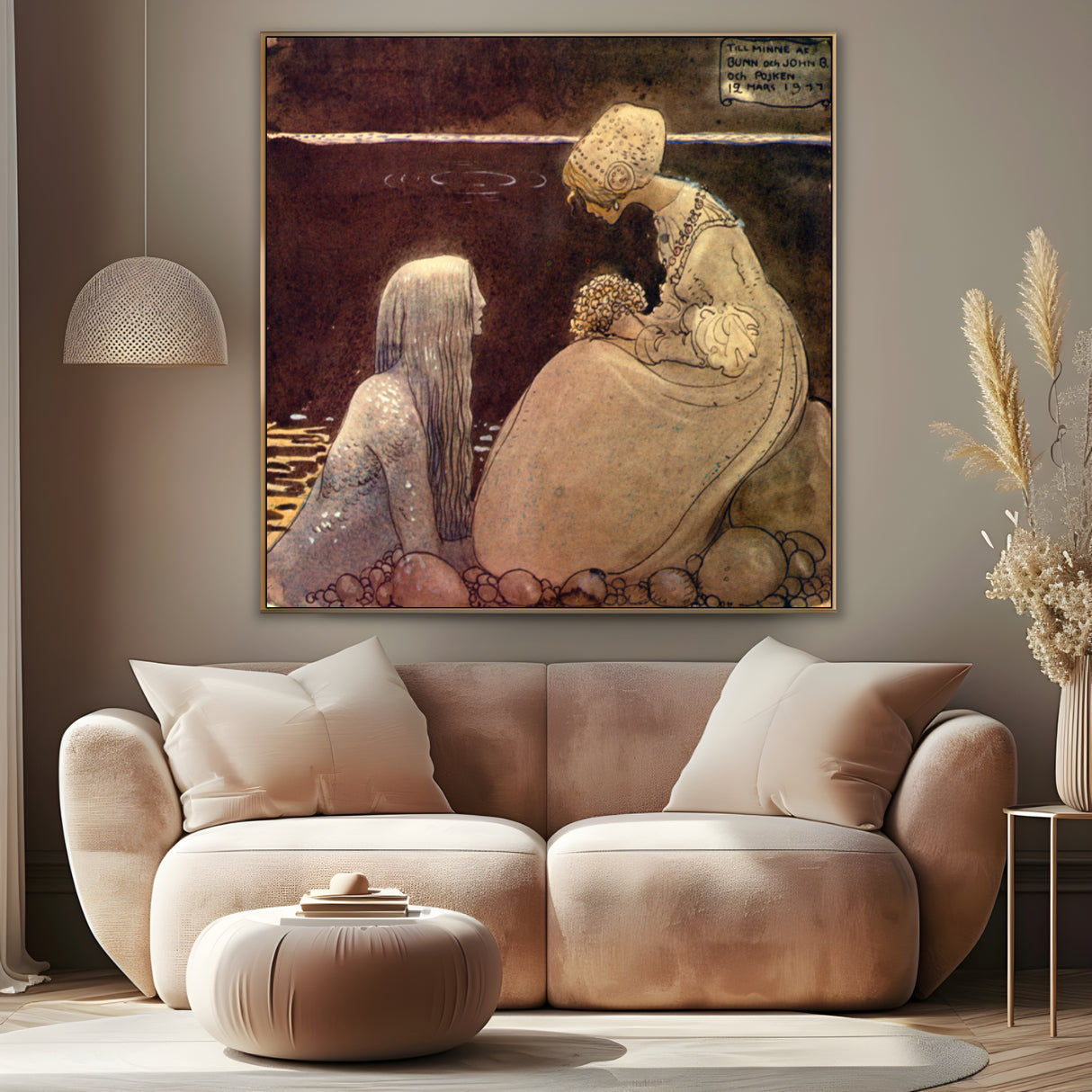 Quadro Stampa su Tela Sjoekungen, John Bauer - CupidoDesign